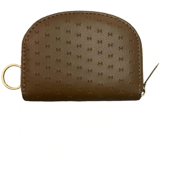 Halston Small Dome Zip Wallet with Key Chain Loop - Taupe - NWOT card holder - Picture 5 of 8